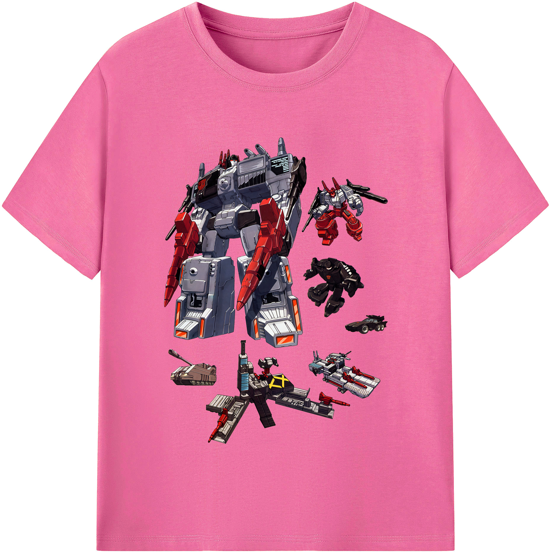 （画像用） Transformers トランスフォーマー レディースカジュアルプリントTシャツ（綿100％）